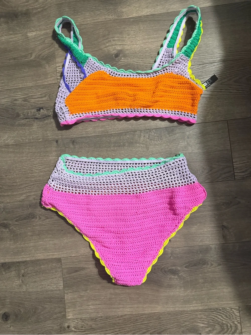 Beach riot andi bikini top and Winona crochet bottoms